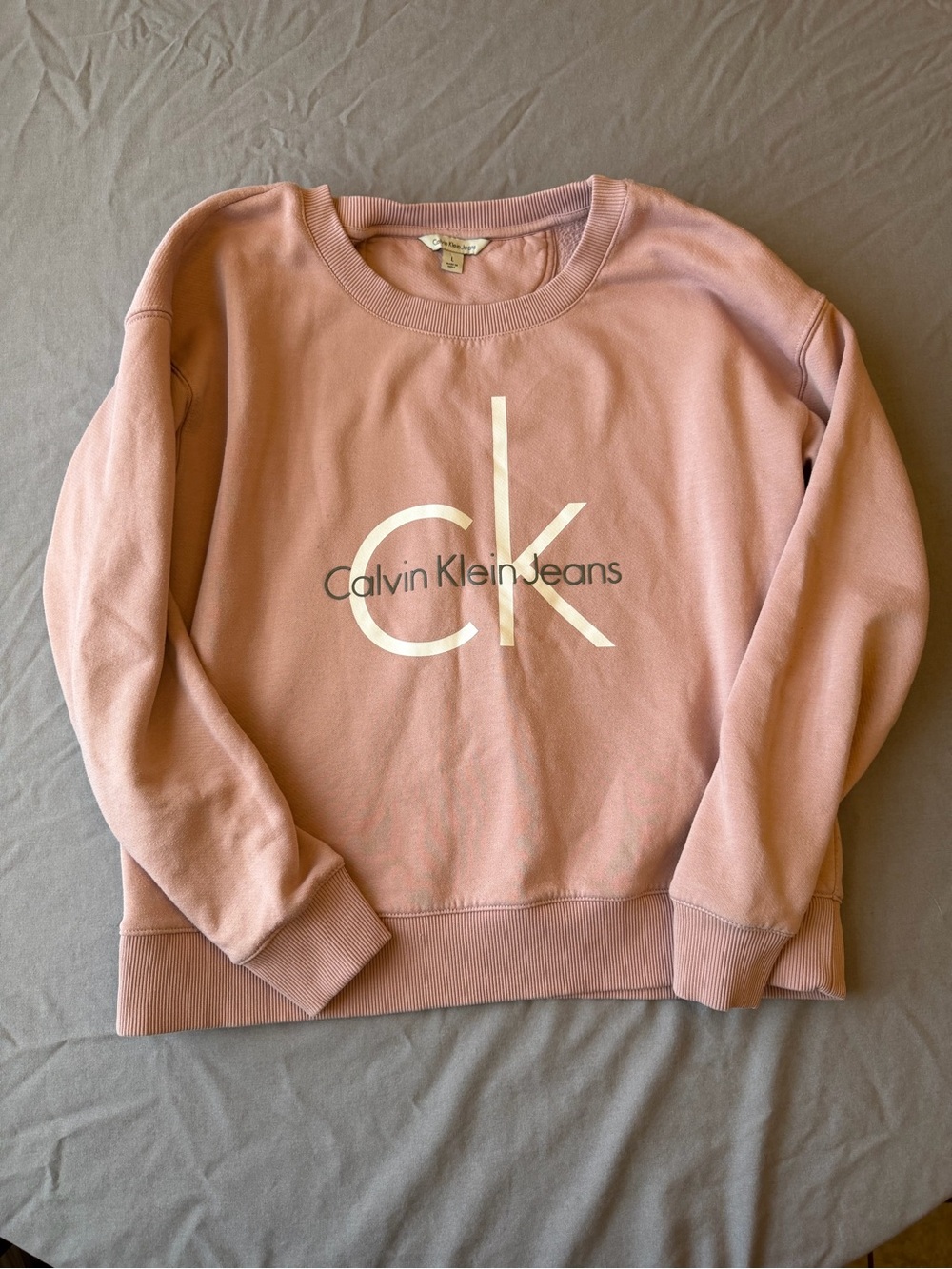 Calvin Klein Jeans Dusty Pink Logo Crewneck Sweatshirt